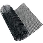 AUTOT 40"x13" Car Grill Mesh 8x4mm Aluminum Alloy Grille Mesh Sheet Rhombic Type Black