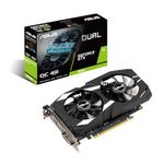 ASUS Dual GeForce GTX 1650 4GB OC Edition GDDR6 Gaming Graphics Card (NVIDIA Turing Architecture, 4GB GDDR6 Memory, PCIe 3.0, 1x HDMI 2.0b, 1x DisplayPort 1.4a, DUAL-GTX1650-O4GD6-P-EVO)