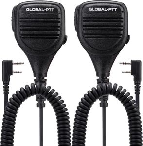 2PC Walkie Talkie Handheld Remote Speaker Microphone (K1 (3.5mm + 2.5mm))
