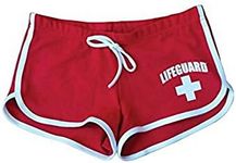 LIFEGUARD Girls Kids Officially Licensed Hi-Cut Short Red and White Soft Cotton Material, Red, M (10/12