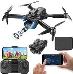 WEADFAX-Drone-with-4K-Camera-WiFi-FPV-1080P-HD-Dual-Foldable-RC-Drone-Altitude-Hold-Headless-Mode-Visual-Positioning-Auto-Return-App-Control (A10)