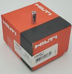 HILTI 100 pack HDV 1/4" Drop in Anchor, Steel, Zinc-plated, Internal thread size 1/4 in, Fastener Type Alloy Steel, Finish Type Plated