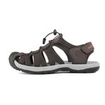 DREAM PAIRS Men's 160912-M-NEW Adventurous Summer Outdoor Sandals, Brown/Black/Orange, 14