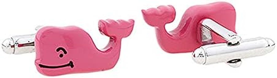 CIFIDET Men's Fashion Animal Cufflinks Unique Men Cuff Links With Velvet Bag and Gift Box Jewelry Accessories Present (Whale)