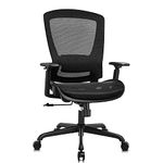 ELABEST Mesh Office Chair,Ergonomic Computer Desk Chair,Sturdy High Back Task Chair - Adjustable Lumbar Support & Armrests,Tilt Function,Swivel Wheels,Comfortable Wide Seat,Executive Home Office Chair