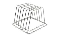 Commercial Cutting Board Rack - Stainless Steel, Compact - Holds 6 Full Size Boards