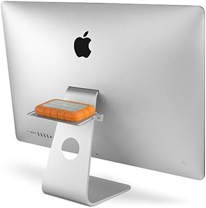 Twelve South 12-1302 Backpack for iMac and Apple Displays | Hidden Storage Shelf for Hard Drives and Accessories, Silver