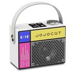 Retro Bluetooth Speaker,Mini Bluetooth Speaker with 5W Speaker, Stereo Sound, Hands-Free Calls, Pocket Vintage Speaker Support TF Card,Cyberpunk Decor for Kitchen Desk Bedroom Office Party Outdoor