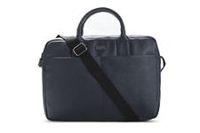 Cross Tyire 14 Inch Briefcase Bag, Lightweight And Durable Pu Material With Adjustable Shoulder Strap - Navy Blue - Mens