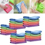 Probablei Streak-Free Miracle Cleaning Cloths - Reusable, Efficieint Multipurpose Streak Free Miracle Cleaning Cloths, Microfiber Miracle Fish-Scale Glass Cleaning Cloth (25PCS)