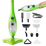 H2O X5 Steam Mop and Handheld Steam Cleaner For Cleaning Hardwood and Kitchen Tile Floors, Grout Cleaner, Upholstery Cleaner and Carpets