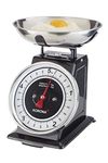 Korona Tom 76150 Mechanical Kitchen Scales, Analogue Scales in Retro Look, Includes Stainless Steel Bowl