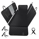 Vailge 6 in 1 Dog Car Seat Cover for Back Seat, 60/40 Split Waterproof With Mesh Window, Scratch Prevent Antislip Hammock, Standard