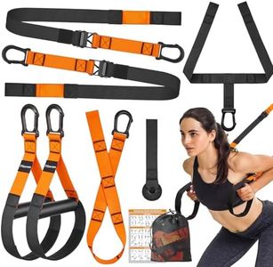 Home Resistance Training Kit, Suspension Trainer Straps with Adjustable Extension, Door Anchor, and Carry Bag – Strength Training Equipment for Full Body Bodyweight Workouts at Home or Outdoors