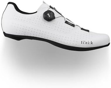 Fizik Men's Tempo Overcurve R4 Wide Road Cycling Shoes, White, 9.5
