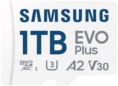SAMSUNG EVO Plus microSD Memory Card + Adapter 1TB Micro SDXC, up to 160MB/s, UHS I, C10, U3, V30, A2 for Gaming Devices, Android Tablets and Smartphones, Memory Card MB-MC1T0SA/CA [Canada