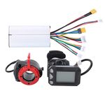 Alomejor E-bike Motor Controller 24V 250W Electric Bicycle Scoooter Motor Display Controller Kit with LCD Display Panel (Controller + Throttle + Brake)