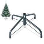 ASOPFYUM Christmas Tree Stands Holder Foldable Iron Xmas Tree 1.4 Feet Bracket Holder Base with Thumb Screw (43 cm), Folding Christmas Tree Base, Christmas Tree Base Stand