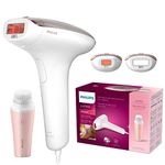 Philips Lumea Advanced IPL Hair Removal Device with 2 Attachments for Face and Body with VisaPure Mini Facial Cleansing Brush - BRI922/00