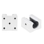 2pcs SBR20UU Linear Bearing Block Linear Ball Bearing Slide Block for 20mm Linear Motion Ball Bearing Slide Rail Guide and CNC Machine ((2pcs) 20mm)