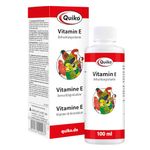 Quiko Vitamin E 100ml liquid- Fertilisation vitamin for pet birds, racing pigeons & chickens - Supports breeding & promotes excellent breeding results