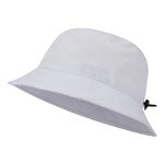 BASSDASH UPF50+ Fishing Bucket Hat for Men Women Lightweight Water Resistant Packable Outdoor Summer Sun Hats FH13, White, One Size