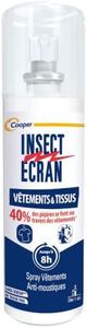 INSECT ECRAN - Spray Anti-Moustiques - Protection contre les piqures de moustiques - Vêtements &Tissus - Sans odeur - Spray - Fabriqué en France - 100ml