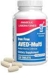 Anabolic Laboratories, Aved-Multi Iron Free 120 tablets