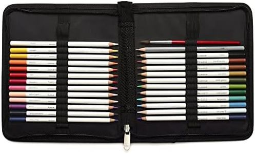 Winsor & Newton 2090005 26 Piece Gift Set for Sketching, Illumination, Drawing for Artists with 24 Watercolour Pencils, 1 Sketch Pencil in HB and 1 Brush