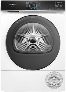 Siemens WQ46B2D0AM iQ700, Wärmepumpentrockner 9 kg, Selbstreinigender Kondensator, schonendes Trocknen, intelligentDry, Halbe Beladung, Knitterschutz, Home Connect, Trommelinnenbeleuchtung, Weiß