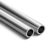 Gisafai 2 Pcs Aluminum Tubing 1" OD Aluminum Round Tube 0.12" Wall x 24" Length Aluminum Tube Straight Industrial Metal Tubing for Furnishing, DIY Projects, Machinery
