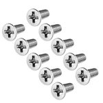 uxcell M3x8mm Flat Head Machine Screws, Phillips Cross Screw, 304 Stainless Steel, Fasteners Bolts 50Pcs