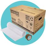 MoveRite Large Strong Cardboard Moving Boxes with Bubble Wrap & Tape – Pack of 10 (47 litres 52cm x 30cm x 30cm) Removal Boxes for Moving House – Packing & Storage Cartons by Triplast