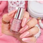 DeBelle Gel Nail Polish Magnetic Madelyn(Pink Mauve with Holo Glitters Nail Paint)|Non UV - Gel Finish |Chip Resistant | Seaweed Enriched Formula| Long Lasting|Cruelty and Toxic Free| 6ml