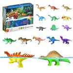 Dinosaur Series - 16pcs Temperature Color Changing Bath Toys, Water Table Toy for Easter Egg Fillers,Goodie Bags Fillers,Themed Party,Classroom Rewards,Carnival Prize, for Kids 3+