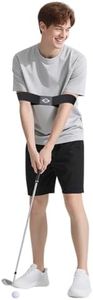 Scott Edward Pro Golf Swing Training Aid, Swing Correcting Arm Band Correct Training Swing Gesture Alignment Practice Tool for Golf Beginners,Man,Boy,Male（Black