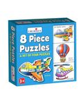 Creative's 8 Pieces Puzzle | Educational Jigsaw | Fun With Learning Toy Game | Air Transport 8 Piece Puzzles | Knowledge Of Air Transport (Fighter Plane, Hot Air Balloon , Helicopter & Airplane) Game For Kids 3 & Up