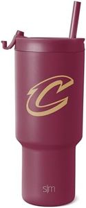 Simple Modern Officially Licensed NBA Cavaliers 30 oz Tumbler with Flip Lid and Straws | Insulated Cup Stainless Steel | Gifts for Men Women | Trek Collection | Cleveland Cavaliers