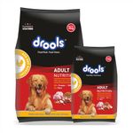Drools Adult Dry Dog Food 4.2kg (3kg + 1.2kg Free) | Chicken & Egg Flavour | Supports Active Behaviour | Digestive Health & Immunity | Better Digestibility
