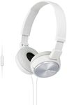 Sony MDRZX310AP/W On-Ear Headphones with Microphone (White)