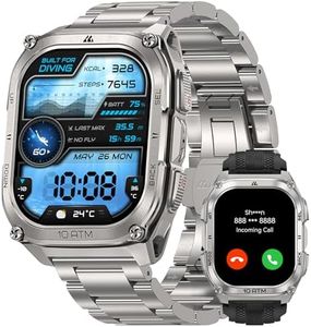 KOSPET Tank M4 Special Edition Smart Watch for Men, 1.96" AMOLED Rugged Watch, GPS & Offline Maps, 10ATM Waterproof Freediving, 50-Day Battery, Bluetooth Calls, Heart Rate for Android iOS (2 Bands)