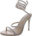 Steve Madden Women's Exotica Heeled Sandal, Rhinestone, 5.5 US