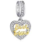 Best Friend Heart Bracelet Charms f