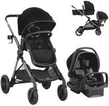 Pivot Xpand Modular Travel System with LiteMax Infant Car Seat with Anti-Rebound Bar (Ayrshire Black)