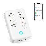 Smart Plug Outlet Extender, WiFi Surge Protector, 3 USB Ports Smart Sockets Work with Alexa