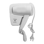 DIALDRCARE Hair Care Wall Mounted Hair Dryer for Bathroom White,1300 Watts