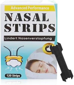 Nasal Strips for Sleeping - Anti-Snore Nose Strips to Improve Airflow - 120pcs (Black)