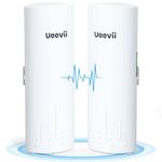 UeeVii CPE820 Gigabit Wireless Bridge 5.8G 1Gbps Outdoor WiFi CPE with 16dBi High Gain Antenna, Up to 3km Range, 24V PoE Power, IP65 Waterproof