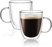 CNGLASS Large Double Wall Coffee Mu