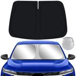 YEGZA Car Sun Shade for Chevrolet Chevy Trax 2015-2024 Auto Interior Accessories Foldable Sunshade Windshield Visor Cooler Protector Front Windows Cover Shield